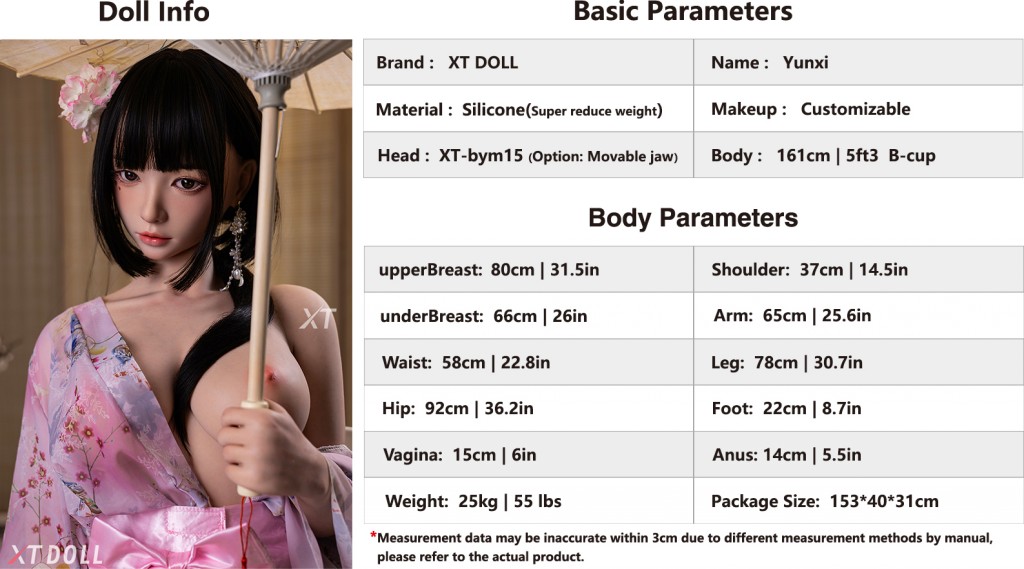 XT-bym15 Body parameters